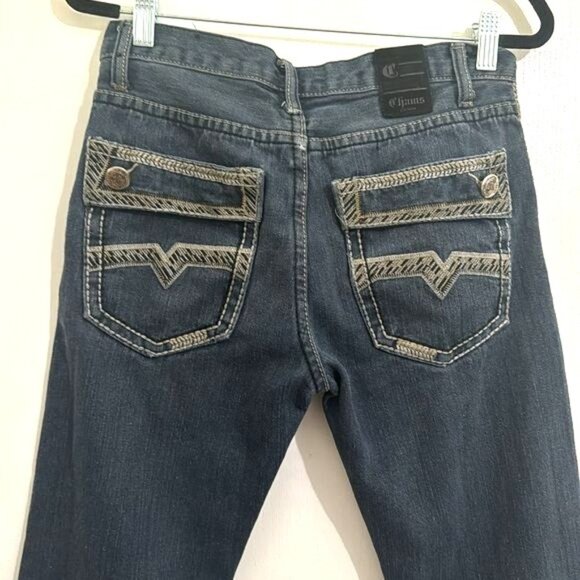 Chams Kids Denim Jeans Size 14 With Braided Detail - Picture 7 of 10